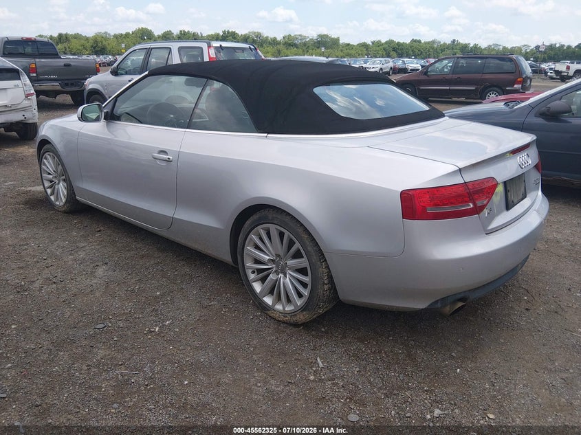 2012 Audi A5 VIN WAULFAFH0CN000826 IAAI salvage auction — NORMAL WEAR, Original (Ohio), sold $1,250 on 2026-07-29 (photo 3)