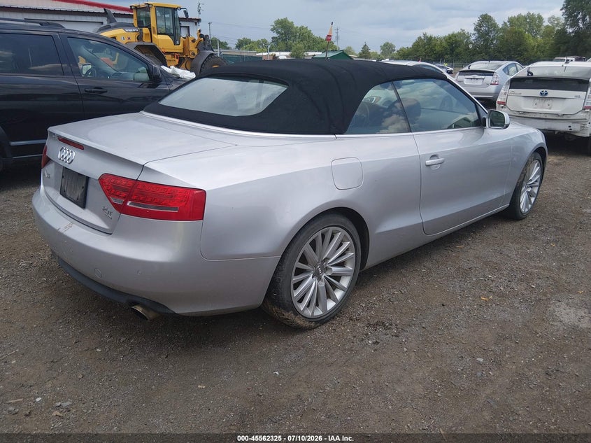 2012 Audi A5 VIN WAULFAFH0CN000826 IAAI salvage auction — NORMAL WEAR, Original (Ohio), sold $1,250 on 2026-07-29 (photo 4)