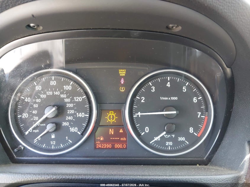 2007 BMW 3 series VIN WBAWV13527PK48600 IAAI salvage auction — NORMAL WEAR, Clear - Dealer Only (California), sold $350 on 2026-07-30 (photo 7)