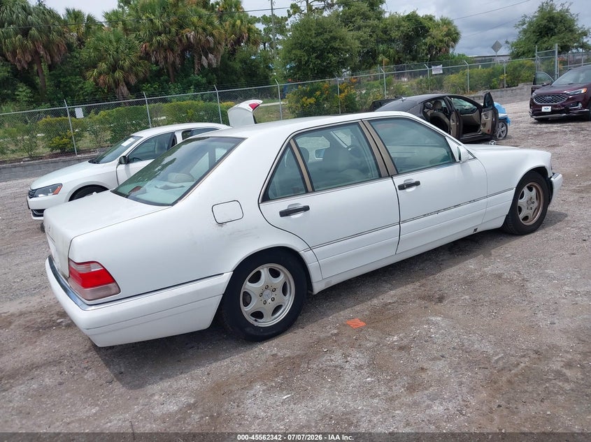 1998 Mercedes-benz S class VIN WDBGA51GXWA396864 IAAI salvage auction — FRONT END, Clear (Florida), sold $725 on 2026-07-16 (photo 4)