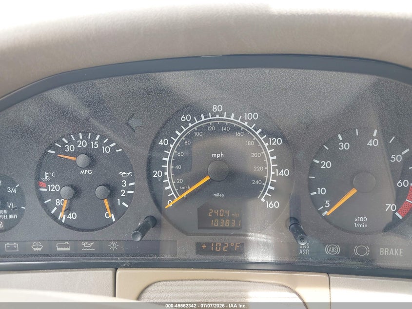 1998 Mercedes-benz S class VIN WDBGA51GXWA396864 IAAI salvage auction — FRONT END, Clear (Florida), sold $725 on 2026-07-16 (photo 7)
