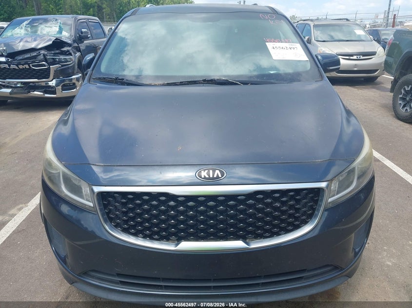 2016 Kia SEDONA VIN KNDMB5C14G6105662 IAAI salvage auction — NORMAL WEAR, Clear (Mississippi), sold $600 on 2026-07-30 (photo 6)