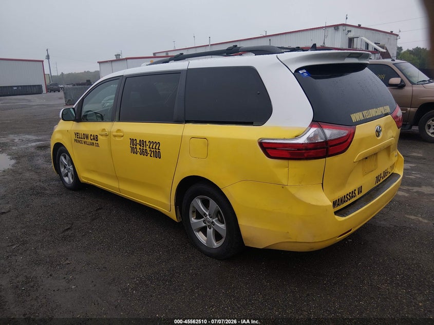 2017 Toyota Sienna VIN 5TDKZ3DC7HS767941 IAAI salvage auction — NORMAL WEAR, Clear (Virginia), sold $2,050 on 2026-07-15 (photo 3)