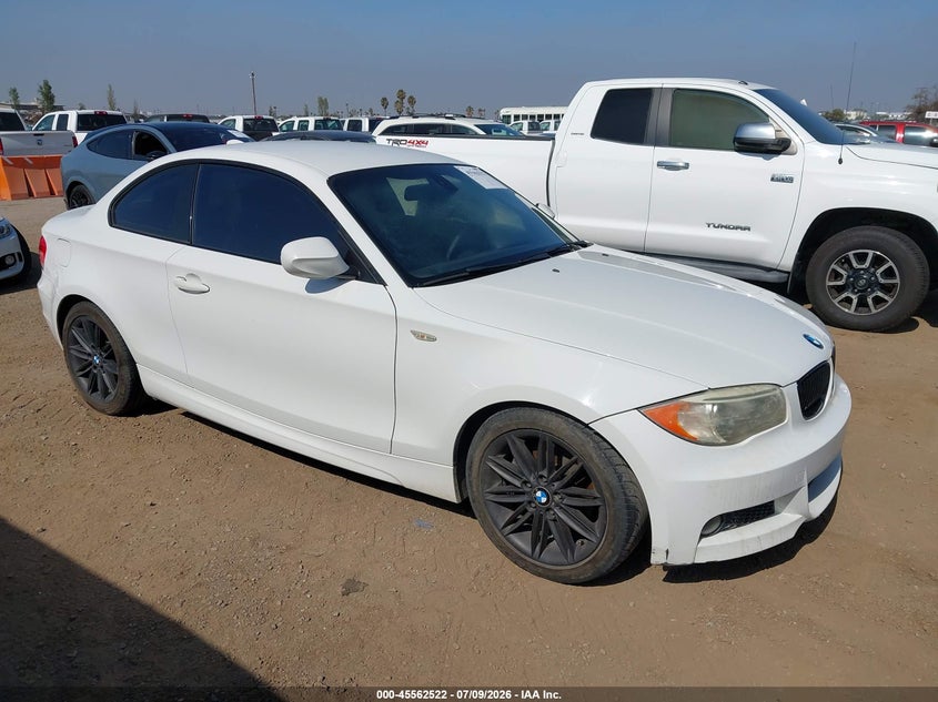 2012 BMW 1 series VIN WBAUP7C58CVM55213 IAAI salvage auction — NORMAL WEAR, Clear - Dealer Only (California), sold $3,600 on 2026-07-13 (photo 1)