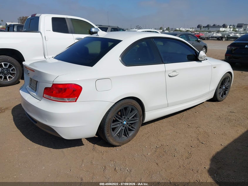2012 BMW 1 series VIN WBAUP7C58CVM55213 IAAI salvage auction — NORMAL WEAR, Clear - Dealer Only (California), sold $3,600 on 2026-07-13 (photo 4)