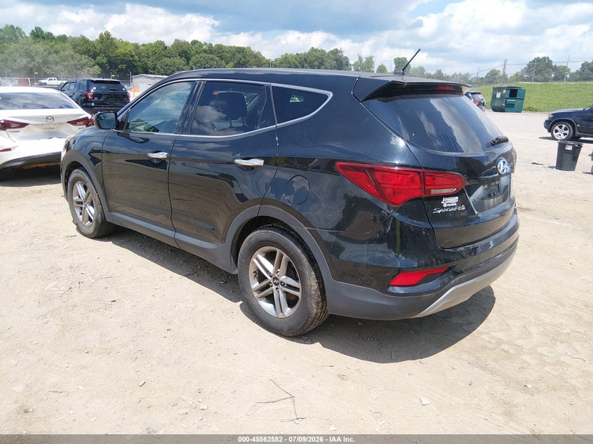 2018 Hyundai Santa fe VIN 5XYZTDLB4JG525724 IAAI salvage auction — NORMAL WEAR, Clear (Tennessee), sold $4,050 on 2026-07-15 (photo 3)
