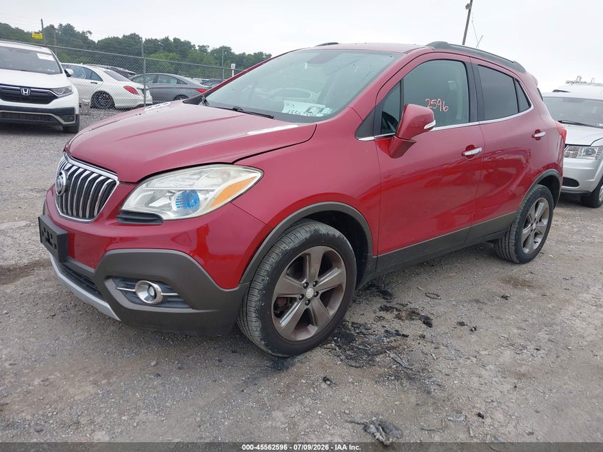 2014 Buick Encore VIN KL4CJFSB4EB598482 IAAI salvage auction — NORMAL WEAR, Clear (Pennsylvania), sold $350 on 2026-07-17 (photo 2)
