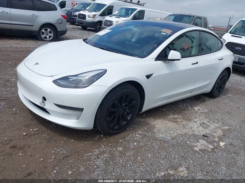 2021 Tesla Model 3 VIN 5YJ3E1EB8MF015383 IAAI salvage auction — ELECTRICAL, Clear (Montana), sold $525 on 2026-07-22 (photo 2)