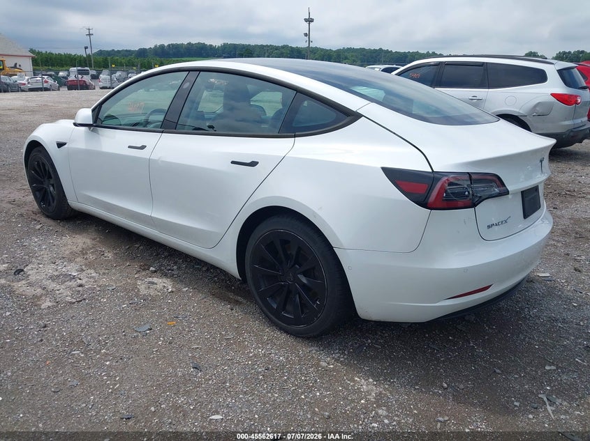 2021 Tesla Model 3 VIN 5YJ3E1EB8MF015383 IAAI salvage auction — ELECTRICAL, Clear (Montana), sold $525 on 2026-07-22 (photo 3)