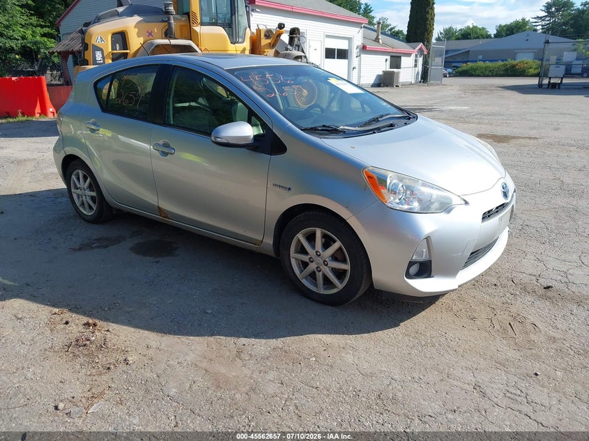 2012 Toyota Prius c VIN JTDKDTB33C1014463 IAAI salvage auction — NORMAL WEAR, Original (Maine), sold $1,300 on 2026-07-20 (photo 1)