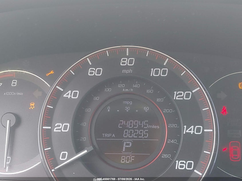 2014 Honda Accord VIN 1HGCR2F57EA057977 IAAI salvage auction — NORMAL WEAR, Clear (Tennessee), sold $2,450 on 2026-08-01 (photo 7)