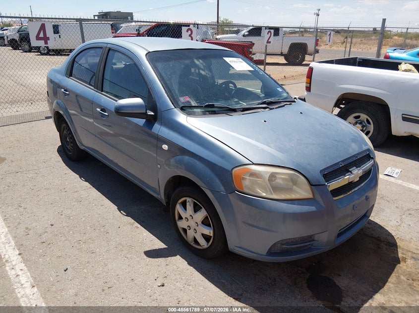 2007 Chevrolet Aveo VIN KL1TD56677B062964 IAAI salvage auction — UNKNOWN, Salvage (Texas), sold $250 on 2026-07-22 (photo 1)