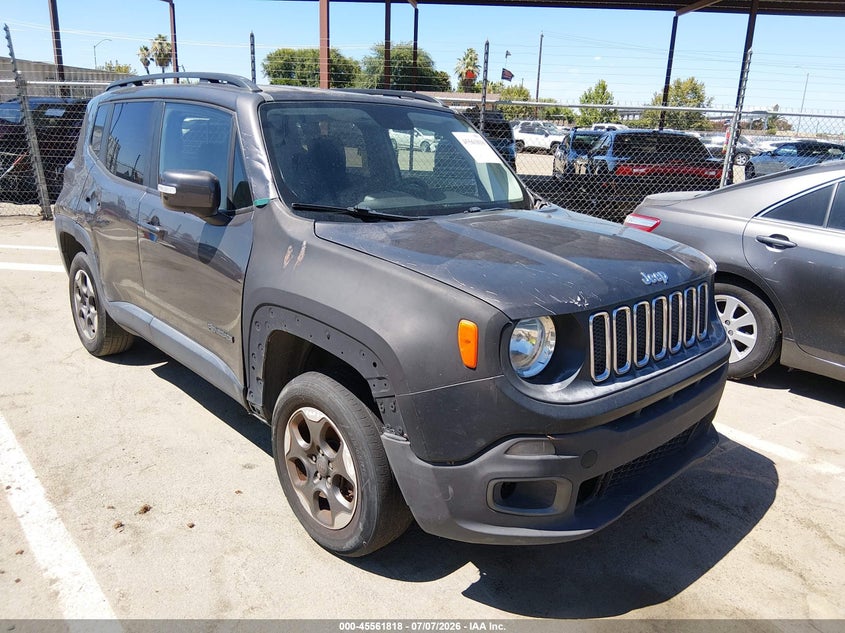 2017 Jeep Renegade VIN ZACCJBAB9HPG45970 IAAI salvage auction — NORMAL WEAR, Salvage Title - Dealer (California), sold $625 on 2026-07-28 (photo 1)