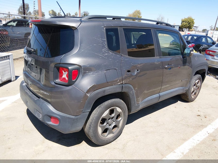 2017 Jeep Renegade VIN ZACCJBAB9HPG45970 IAAI salvage auction — NORMAL WEAR, Salvage Title - Dealer (California), sold $625 on 2026-07-28 (photo 4)