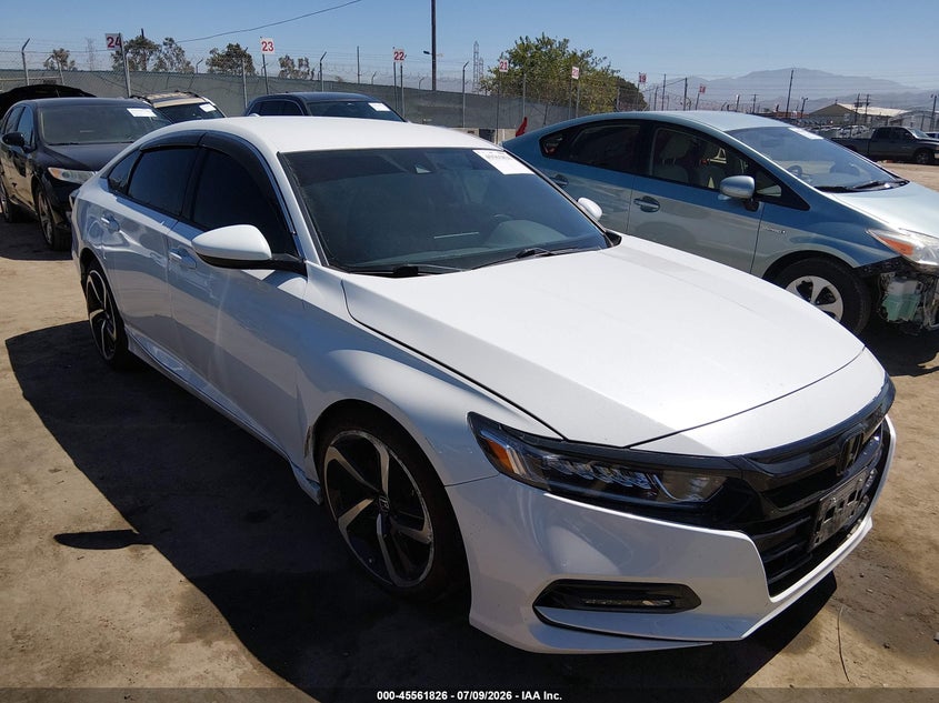 2020 Honda Accord VIN 1HGCV1F33LA076754 IAAI salvage auction — RIGHT FRONT, Salvage (California), sold $7,600 on 2026-07-29 (photo 1)