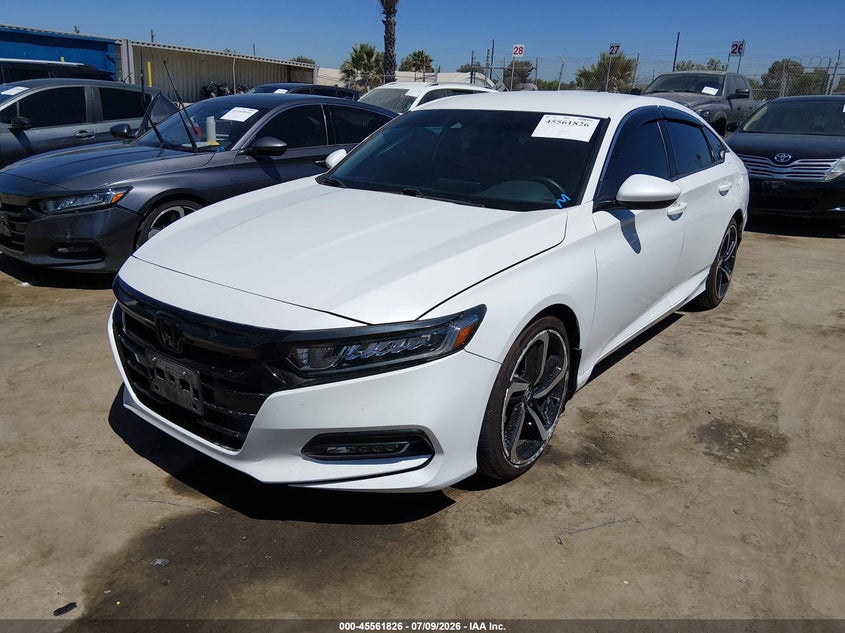 2020 Honda Accord VIN 1HGCV1F33LA076754 IAAI salvage auction — RIGHT FRONT, Salvage (California), sold $7,600 on 2026-07-29 (photo 2)