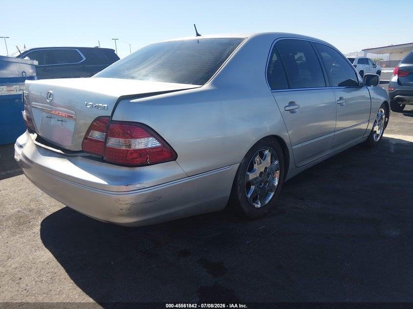 2002 Lexus Ls 430 VIN JTHBN30F620060172 IAAI salvage auction — RIGHT SIDE, Salvage (Nevada), sold $600 on 2026-07-31 (photo 4)