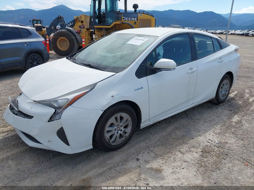2016 Toyota Prius VIN JTDKBRFU2G3019546 IAAI salvage auction — RIGHT FRONT, Salvage (Montana), sold $1,400 on 2026-08-02 (photo 2)