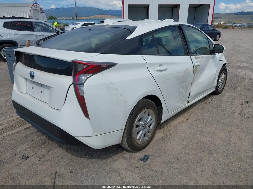 2016 Toyota Prius VIN JTDKBRFU2G3019546 IAAI salvage auction — RIGHT FRONT, Salvage (Montana), sold $1,400 on 2026-08-02 (photo 4)