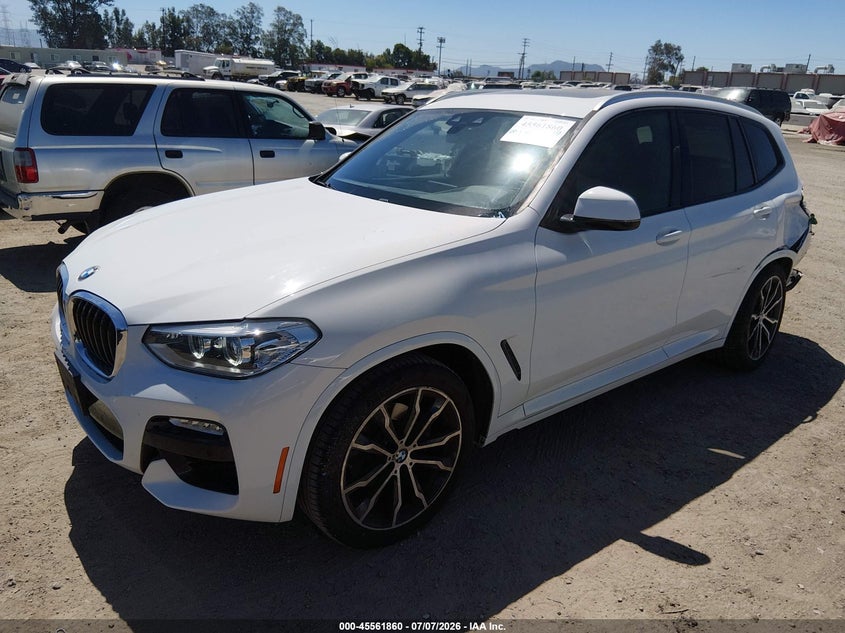 2019 BMW X3 VIN 5UXTR7C51KLF31083 IAAI salvage auction — REAR END, Salvage (California), sold $2,050 on 2026-07-29 (photo 2)