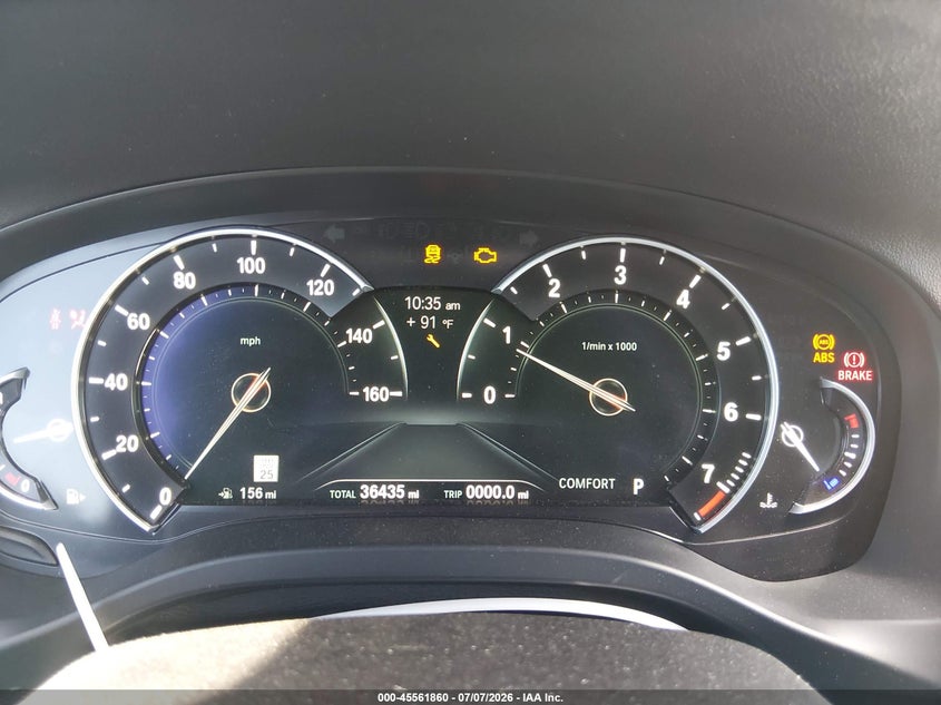 2019 BMW X3 VIN 5UXTR7C51KLF31083 IAAI salvage auction — REAR END, Salvage (California), sold $2,050 on 2026-07-29 (photo 7)