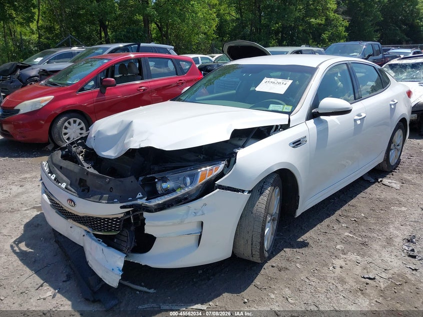 2018 Kia Optima VIN 5XXGU4L30JG241864 IAAI salvage auction — FRONT END, Mv-907A (New York), sold $125 on 2026-07-21 (photo 6)