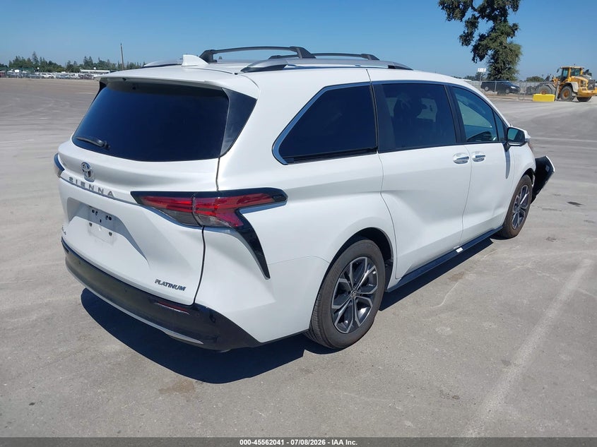 2026 Toyota Sienna VIN 5TDESKFC4TS237086 IAAI salvage auction — FRONT END, Salvage (California), sold $15,600 on 2026-07-28 (photo 4)
