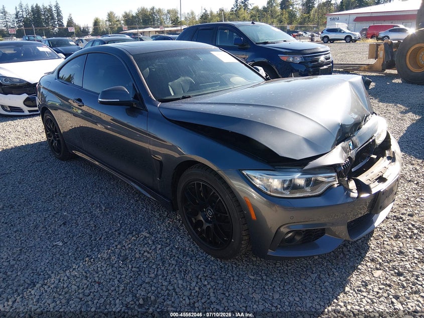 2016 BMW 4er VIN WBA3R5C56GK373367 IAAI salvage auction — FRONT END, Bill Of Sale (Washington), sold $1,700 on 2026-08-21 (photo 1)