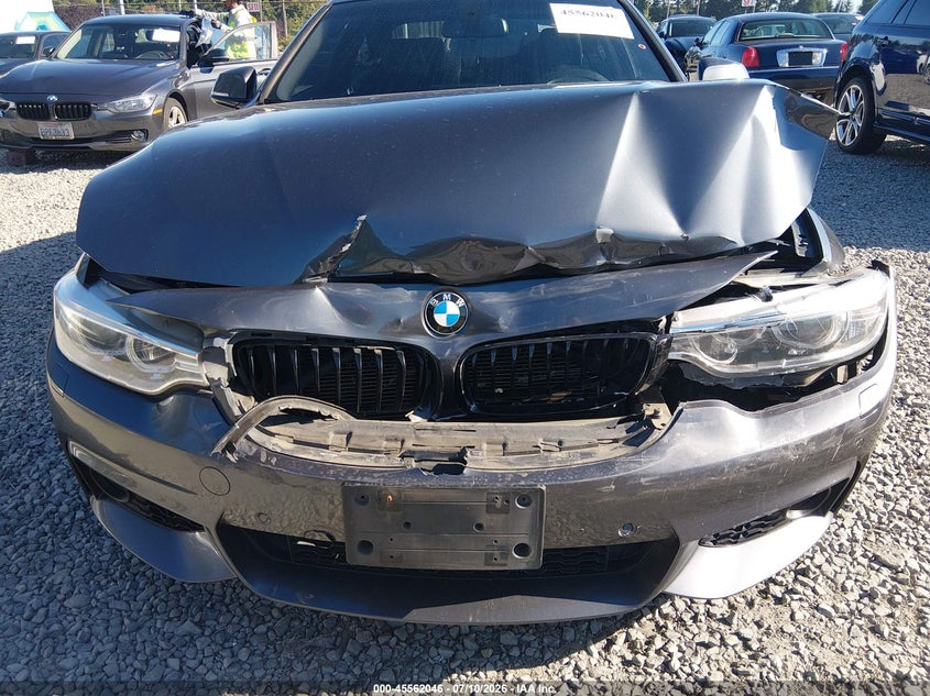 2016 BMW 4er VIN WBA3R5C56GK373367 IAAI salvage auction — FRONT END, Bill Of Sale (Washington), sold $1,700 on 2026-08-21 (photo 6)
