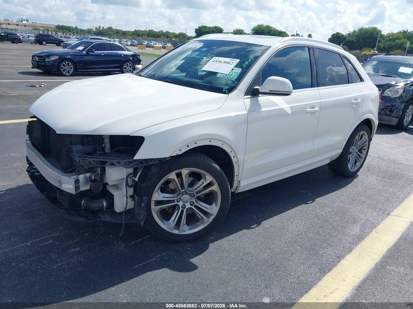 2017 Audi Q3 VIN WA1HCCFS7HR012829 IAAI salvage auction — RIGHT FRONT, Rebuildable (Florida), sold $175 on 2026-07-30 (photo 2)