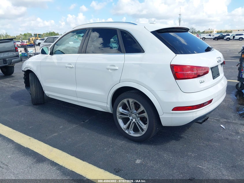 2017 Audi Q3 VIN WA1HCCFS7HR012829 IAAI salvage auction — RIGHT FRONT, Rebuildable (Florida), sold $175 on 2026-07-30 (photo 3)
