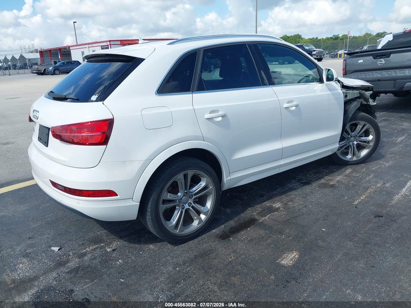2017 Audi Q3 VIN WA1HCCFS7HR012829 IAAI salvage auction — RIGHT FRONT, Rebuildable (Florida), sold $175 on 2026-07-30 (photo 4)