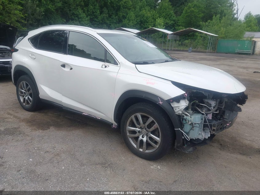 2016 Lexus Nx VIN JTJYARBZ8G2026549 IAAI salvage auction — FRONT END, Salvage - Greater Than 75% (Maryland), sold $5,700 on 2026-08-01 (photo 1)