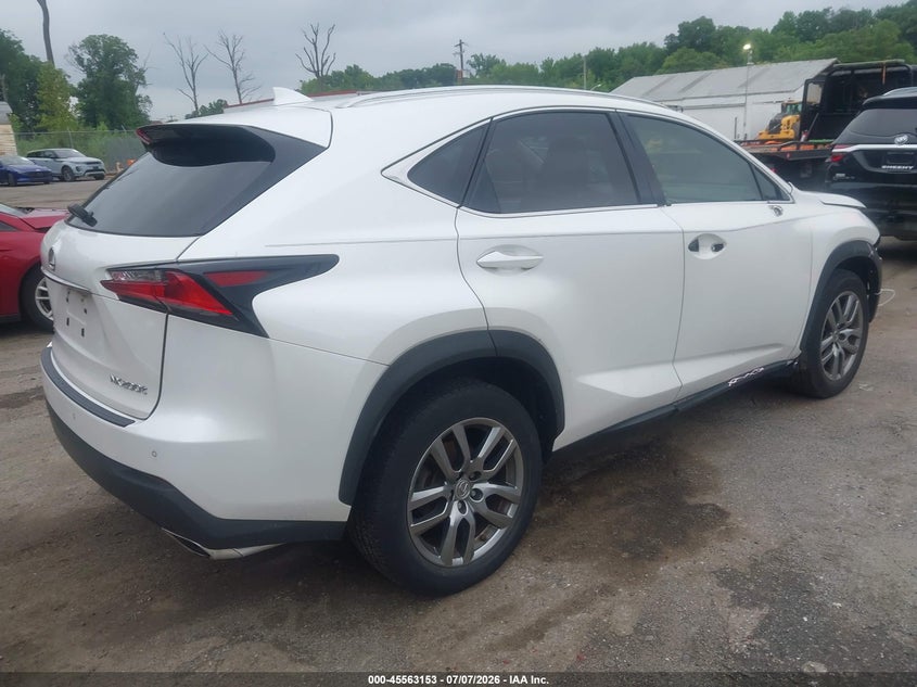 2016 Lexus Nx VIN JTJYARBZ8G2026549 IAAI salvage auction — FRONT END, Salvage - Greater Than 75% (Maryland), sold $5,700 on 2026-08-01 (photo 4)