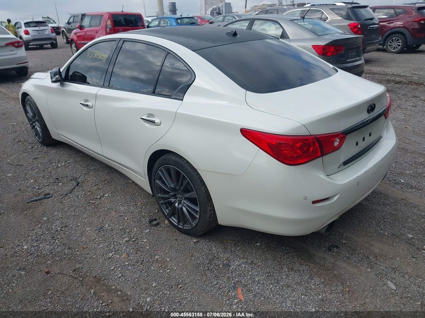 2017 Infiniti Q50 VIN JN1EV7AR5HM836469 IAAI salvage auction — FRONT END, Salvage Title, sold $1,550 on 2026-07-15 (photo 3)