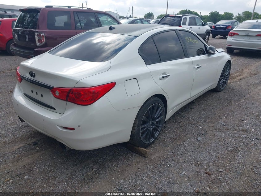 2017 Infiniti Q50 VIN JN1EV7AR5HM836469 IAAI salvage auction — FRONT END, Salvage Title, sold $1,550 on 2026-07-15 (photo 4)