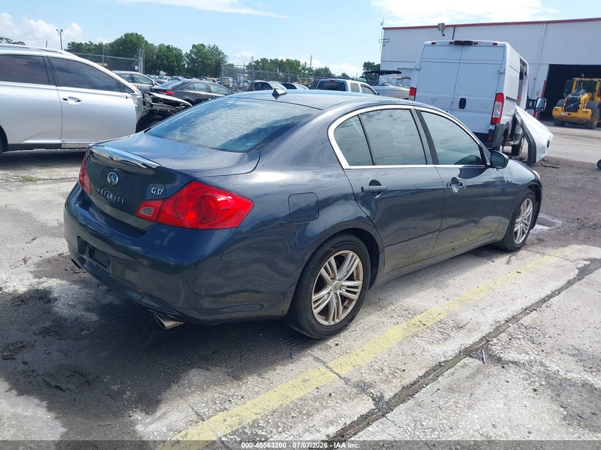2011 Infiniti G37 VIN JN1CV6AP0BM503488 IAAI salvage auction — NORMAL WEAR, Clear (Florida), sold $475 on 2026-07-29 (photo 4)