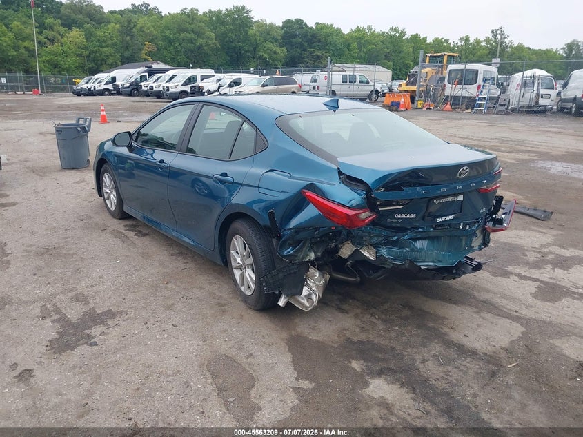 2026 Toyota Camry VIN 4T1DAACK7TU751915 IAAI salvage auction — REAR END, Salvage - 75% Or Less (Maryland), sold $10,500 on 2026-08-26 (photo 3)