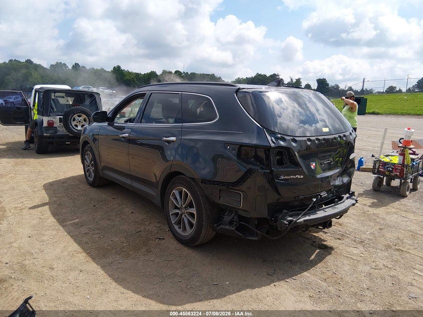 2018 Hyundai Santa fe VIN KM8SM4HF8JU267017 IAAI salvage auction — REAR END, Salvage Title, sold $3,050 on 2026-07-26 (photo 3)