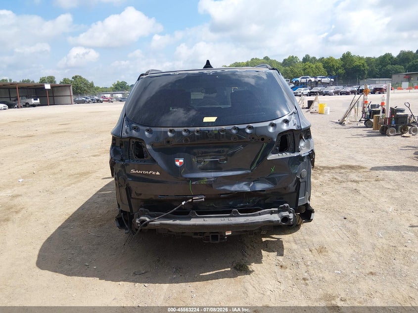 2018 Hyundai Santa fe VIN KM8SM4HF8JU267017 IAAI salvage auction — REAR END, Salvage Title, sold $3,050 on 2026-07-26 (photo 6)