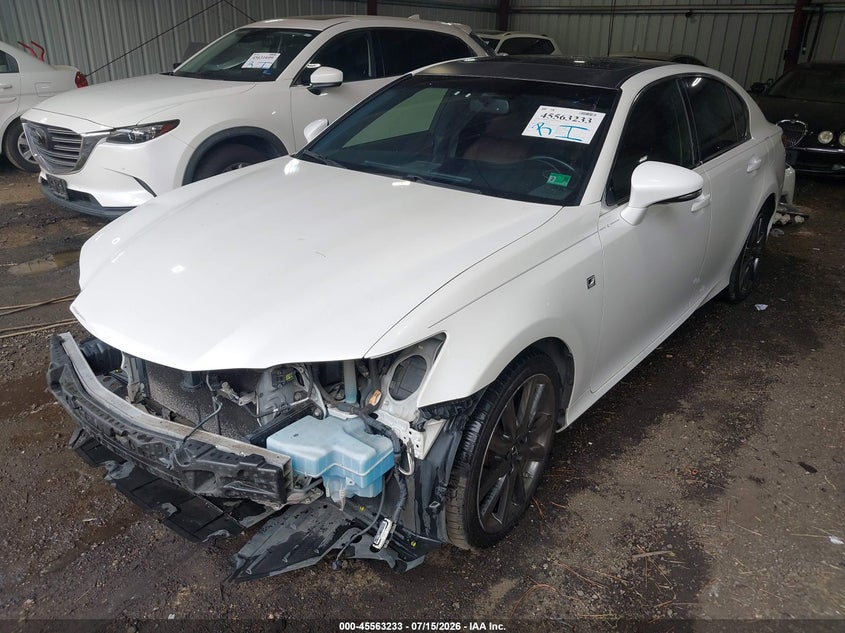 2013 Lexus Gs VIN JTHBE1BL2D5021138 IAAI salvage auction — FRONT END, Clear (Virginia), sold $2,100 on 2026-07-30 (photo 2)