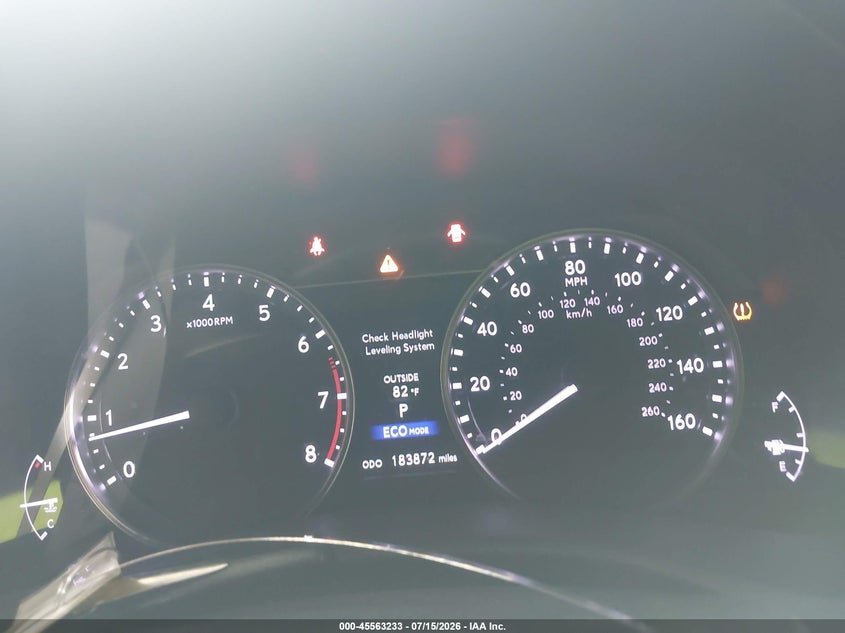 2013 Lexus Gs VIN JTHBE1BL2D5021138 IAAI salvage auction — FRONT END, Clear (Virginia), sold $2,100 on 2026-07-30 (photo 7)
