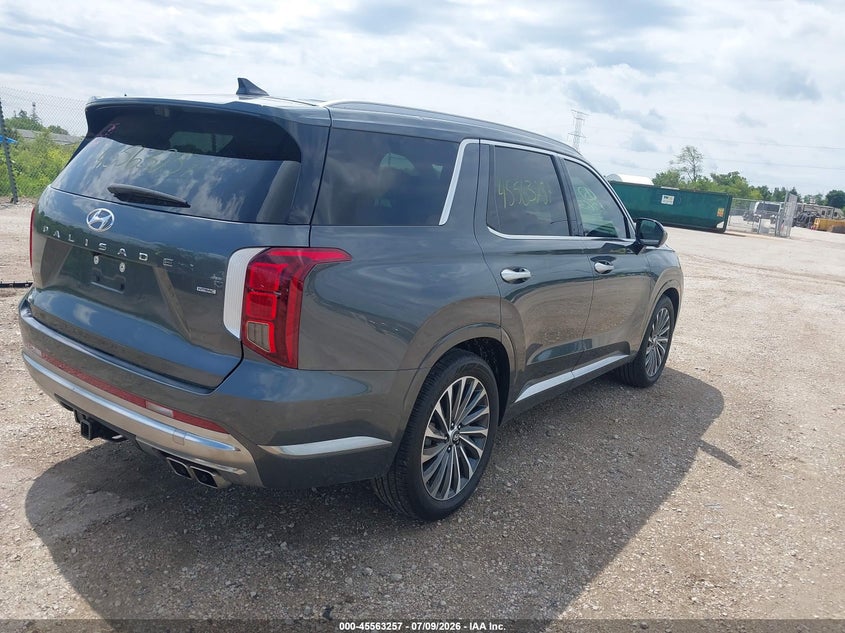 2025 Hyundai Palisade VIN KM8R7DGE5SU879109 IAAI salvage auction — HAIL, Clear Claim Paid (Wisconsin), sold $14,600 on 2026-07-21 (photo 4)
