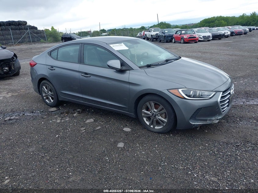 2017 Hyundai Elantra VIN KMHD84LF7HU169935 IAAI salvage auction — NORMAL WEAR, Original (West Virginia), sold $1,125 on 2026-07-31 (photo 1)