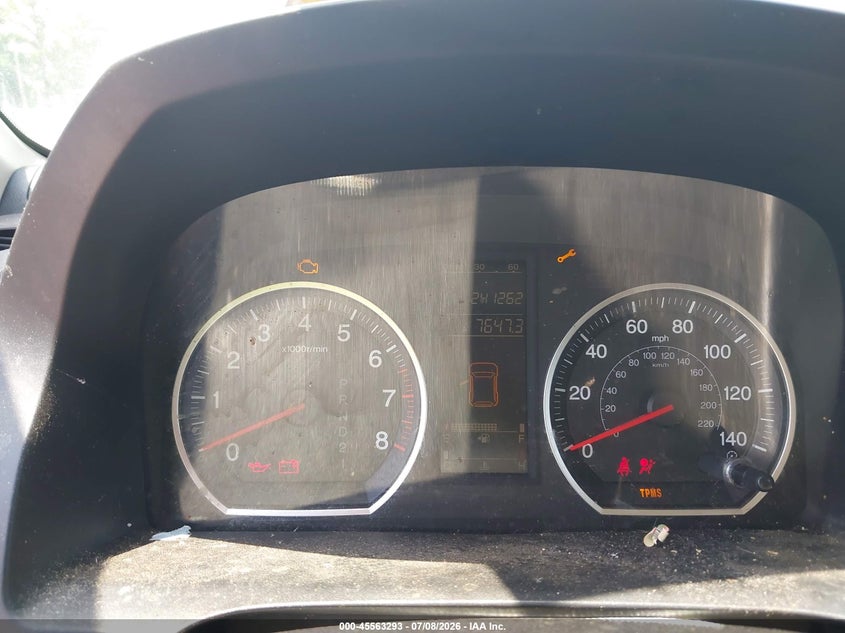 2007 Honda Cr-v VIN JHLRE38307C024237 IAAI salvage auction — NORMAL WEAR, Clear (Alabama), sold $475 on 2026-07-29 (photo 7)