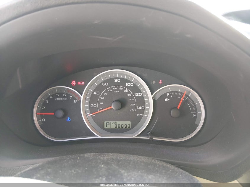 2010 Subaru Impreza VIN JF1GE6B68AH510657 IAAI salvage auction — NORMAL WEAR, Clear (Colorado), sold $25 on 2026-07-21 (photo 7)