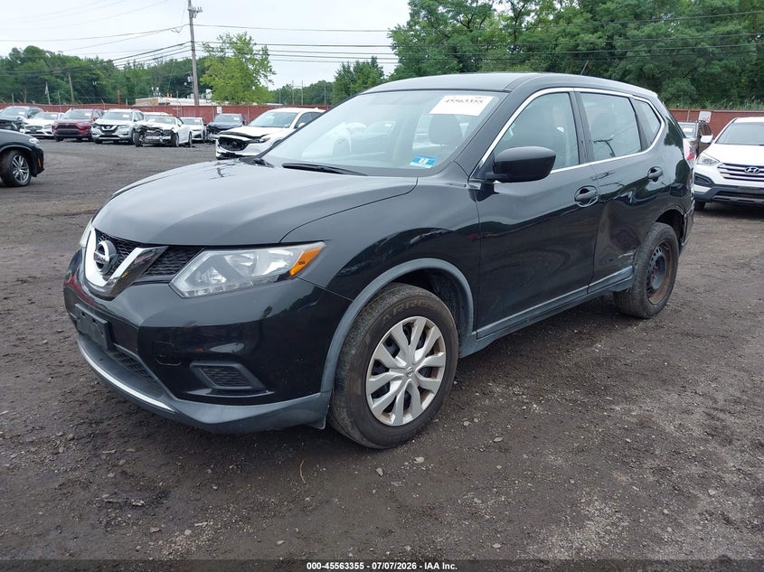2016 Nissan Rogue VIN KNMAT2MV8GP658146 IAAI salvage auction — LEFT SIDE, Salvage (Idaho), sold $1,075 on 2026-07-29 (photo 2)