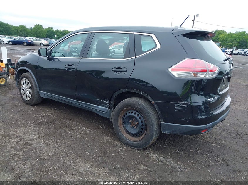 2016 Nissan Rogue VIN KNMAT2MV8GP658146 IAAI salvage auction — LEFT SIDE, Salvage (Idaho), sold $1,075 on 2026-07-29 (photo 3)