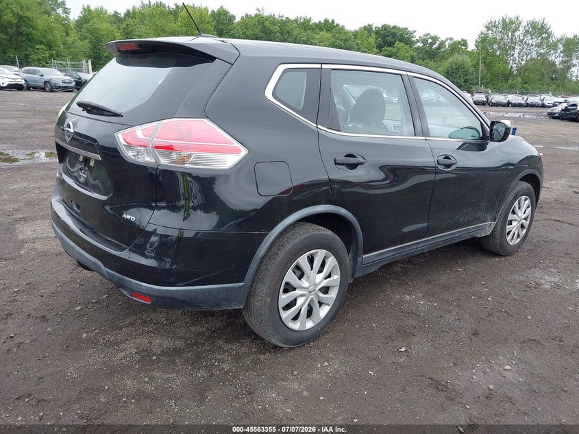 2016 Nissan Rogue VIN KNMAT2MV8GP658146 IAAI salvage auction — LEFT SIDE, Salvage (Idaho), sold $1,075 on 2026-07-29 (photo 4)