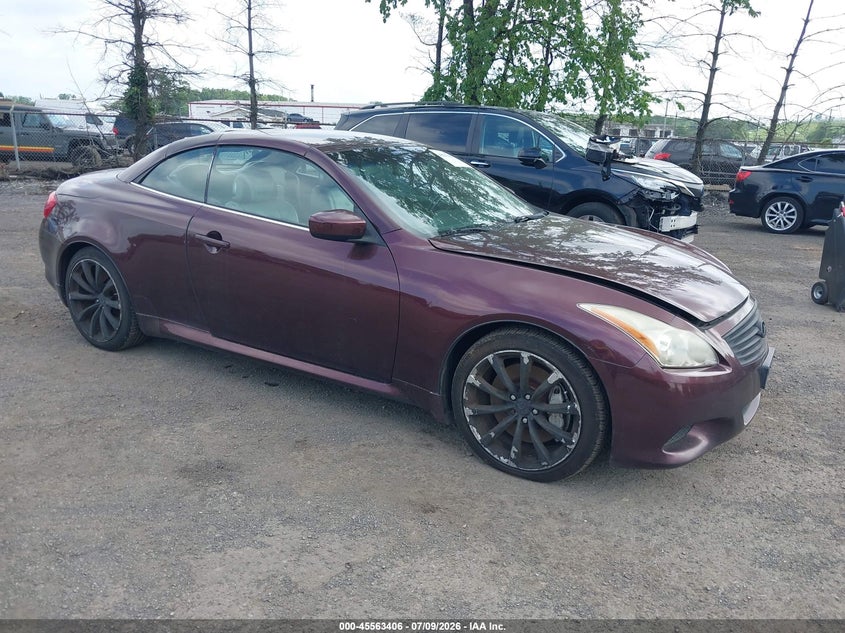 2010 Infiniti G37 VIN JN1CV6FEXAM352942 IAAI salvage auction — NORMAL WEAR, Clear (New Jersey), sold $1,500 on 2026-07-13 (photo 1)